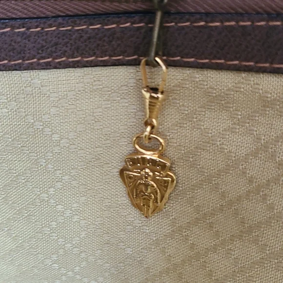 GUCCI suitcase oversized large travel satchel vintage, GG logo RARE original key - Picture 12 of 14